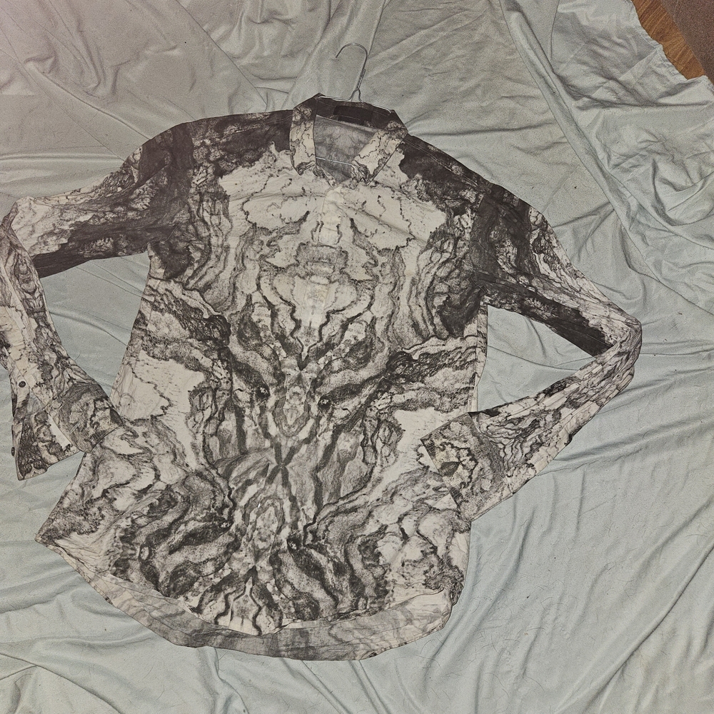 Alexander McQueen Black and White Dress Shirt